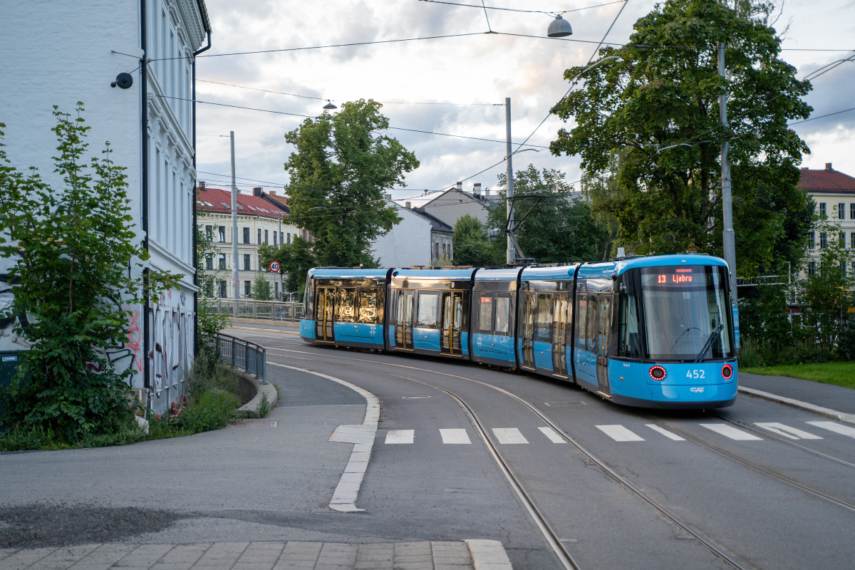 Trikk i Gamlebyen. Foto: Håkon Stavland Lexberg